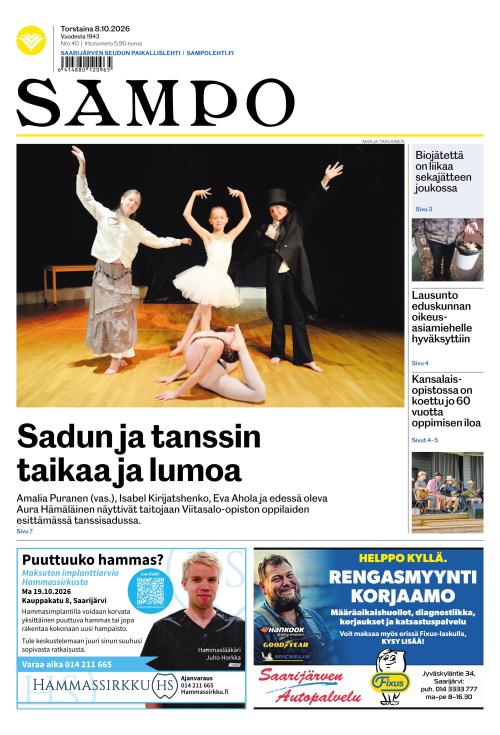 Sampo-lehti 8.10.2026