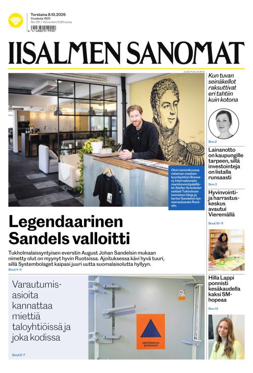 Iisalmen Sanomat 8.10.2026