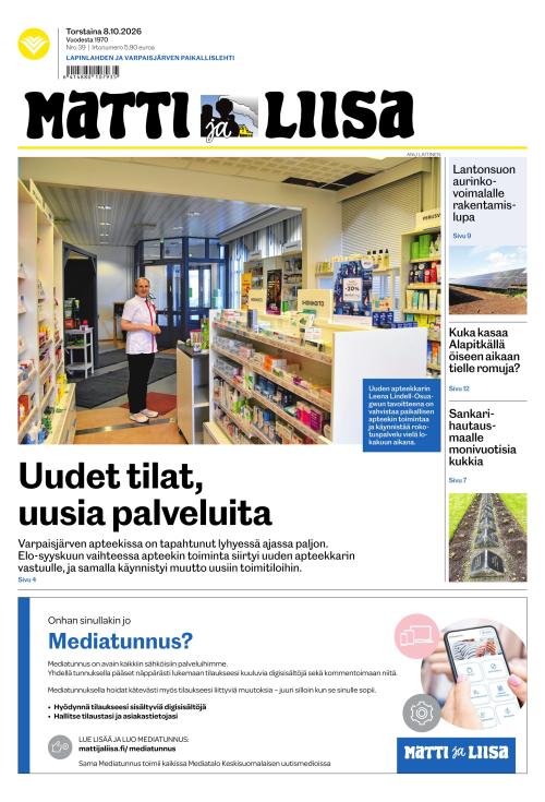 Matti ja Liisa 8.10.2026