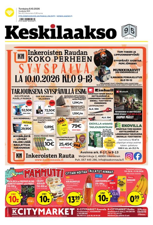Keskilaakso 8.10.2026