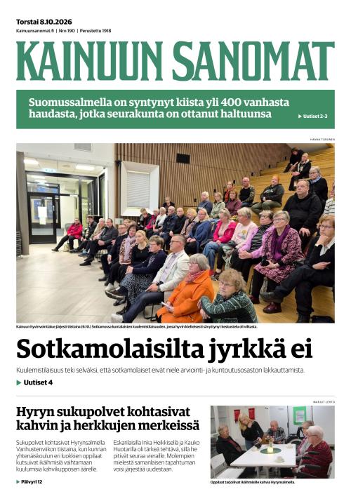 Kainuun Sanomat 8.10.2026