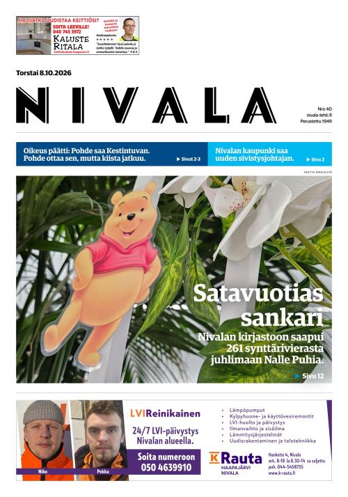 Nivala-lehti 8.10.2026