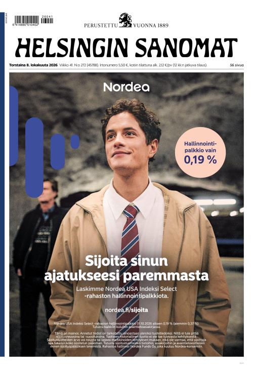 Helsingin Sanomat 8.10.2026