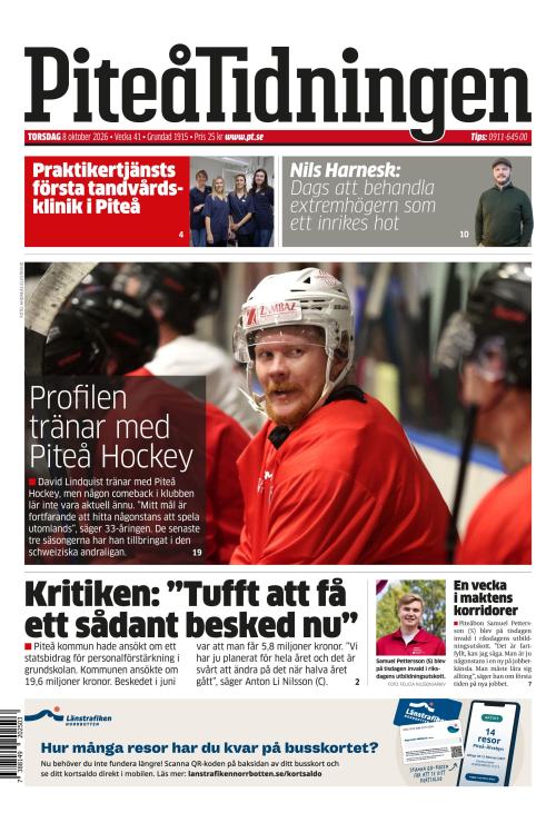 Piteå-Tidningen 8.10.2026