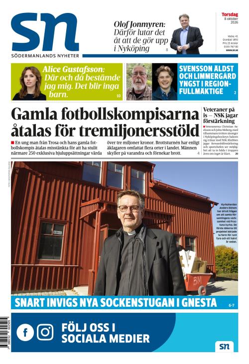 Södermanlands Nyheter 8.10.2026