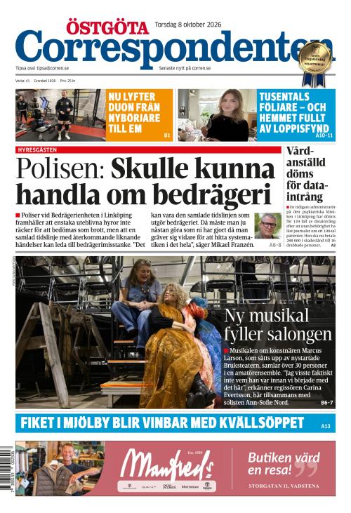 Östgöta Correspondenten 8.10.2026