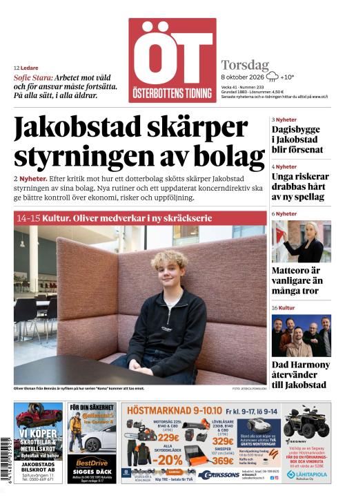 Österbottens Tidning 8.10.2026