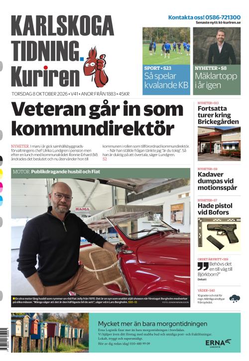Karlskoga Tidning-Kuriren 8.10.2026
