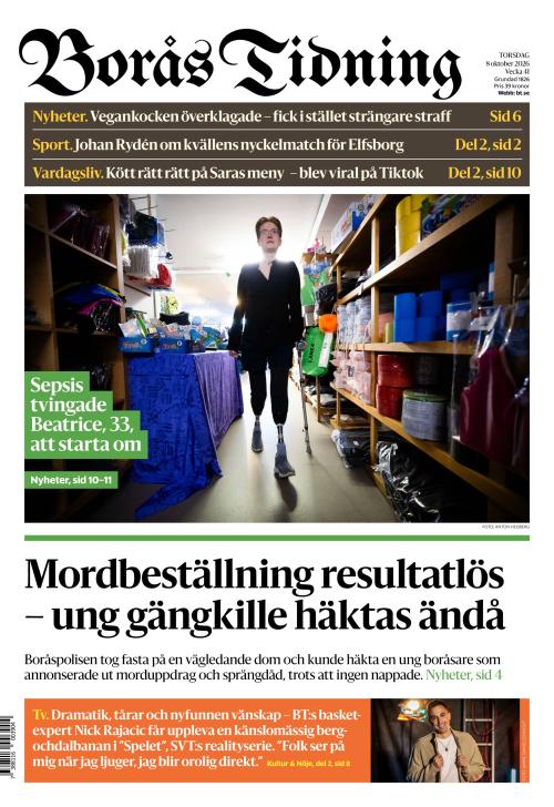 Borås Tidning 8.10.2026