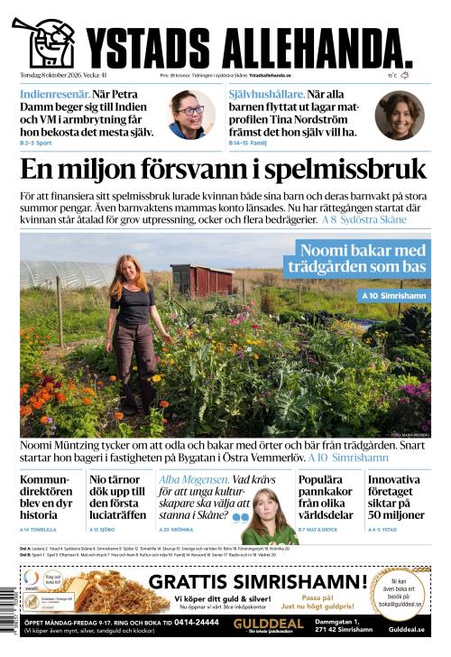 Ystads Allehanda 8.10.2026