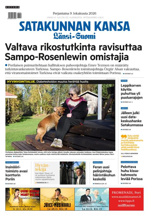Satakunnan Kansa Länsi-Suomi 9.10.2026