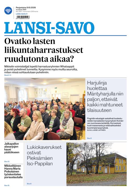 Länsi-Savo 9.10.2026