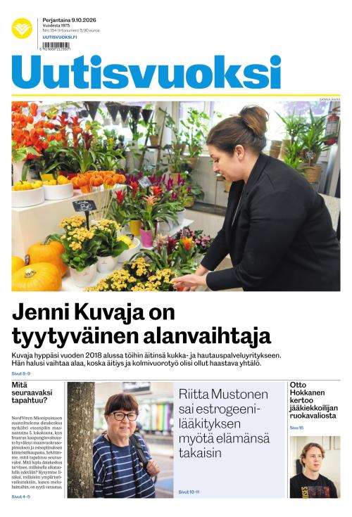 Uutisvuoksi 9.10.2026