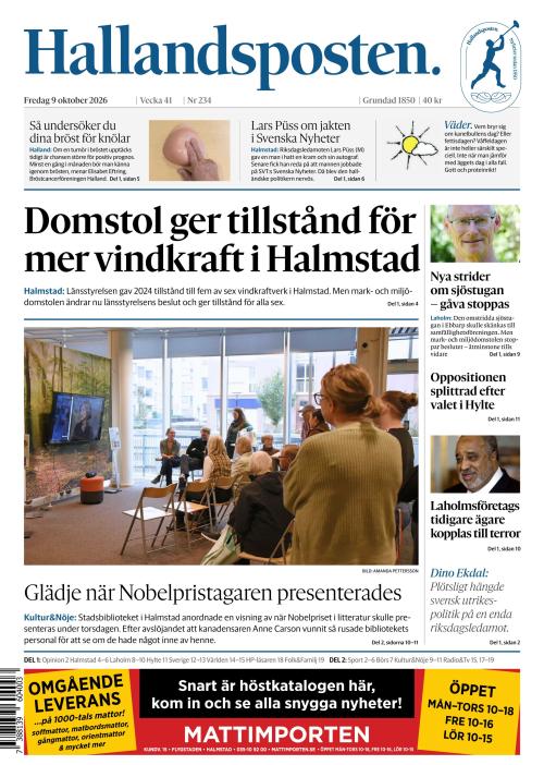 Hallandsposten 9.10.2026