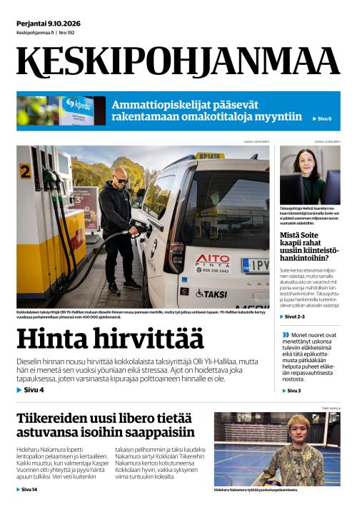 Keskipohjanmaa 9.10.2026