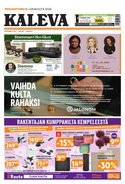 Kaleva 9.10.2026