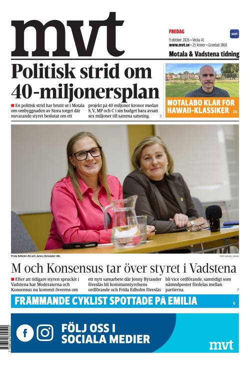 Motala Vadstena Tidning 9.10.2026