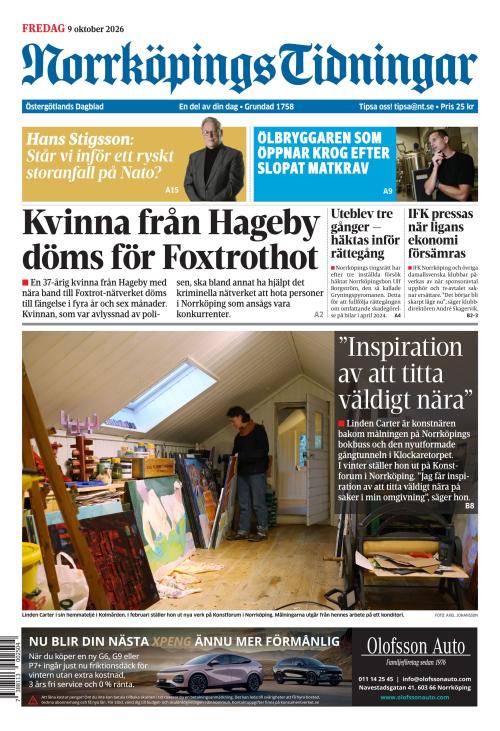 Norrköpings Tidningar 9.10.2026