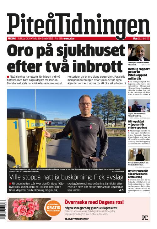 Piteå-Tidningen 9.10.2026