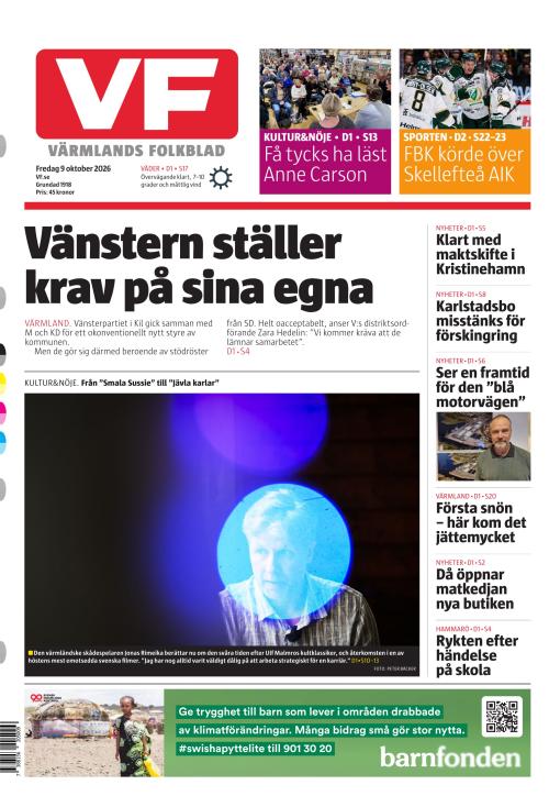 Värmlands Folkblad 9.10.2026