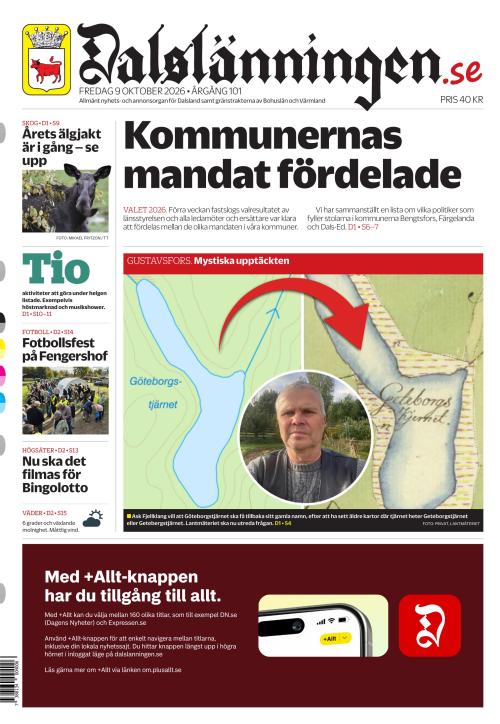 Dalslänningen 9.10.2026