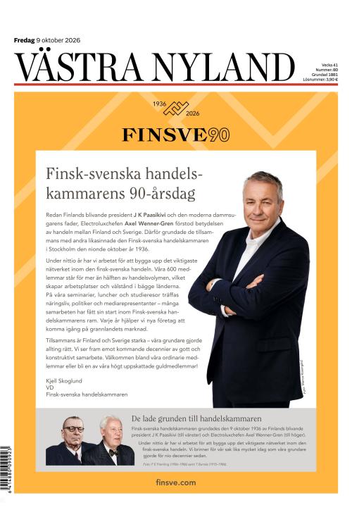 Västra Nyland 9.10.2026