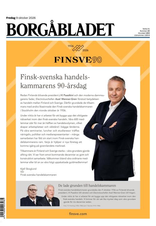 Borgåbladet 9.10.2026