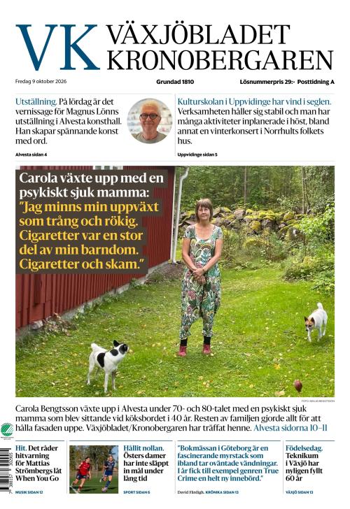 Växjöbladet Kronobergaren 9.10.2026