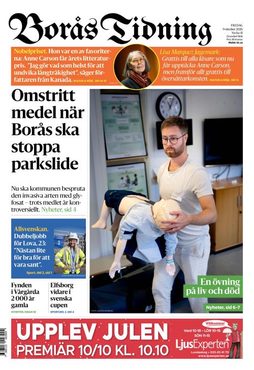 Borås Tidning 9.10.2026