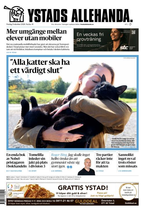 Ystads Allehanda 9.10.2026