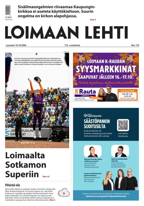 Loimaan Lehti 10.10.2026