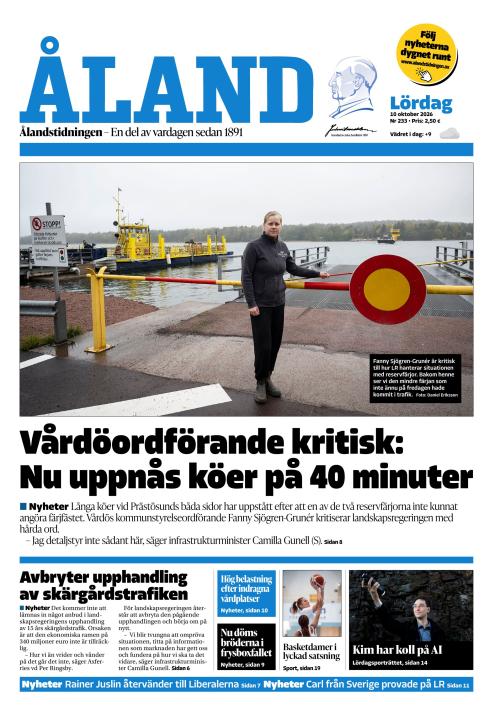 Ålandstidningen 10.10.2026