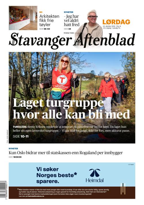 Stavanger Aftenblad 10.10.2026