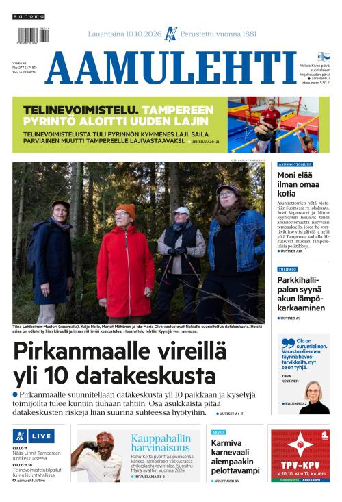 Aamulehti 10.10.2026