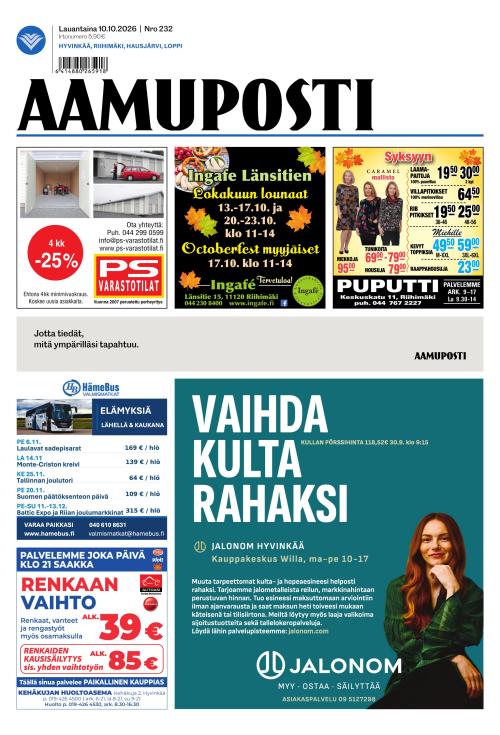 Aamuposti 10.10.2026