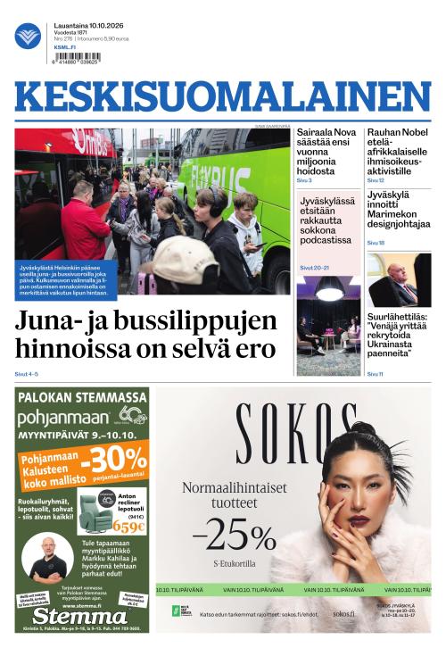 Keskisuomalainen 10.10.2026