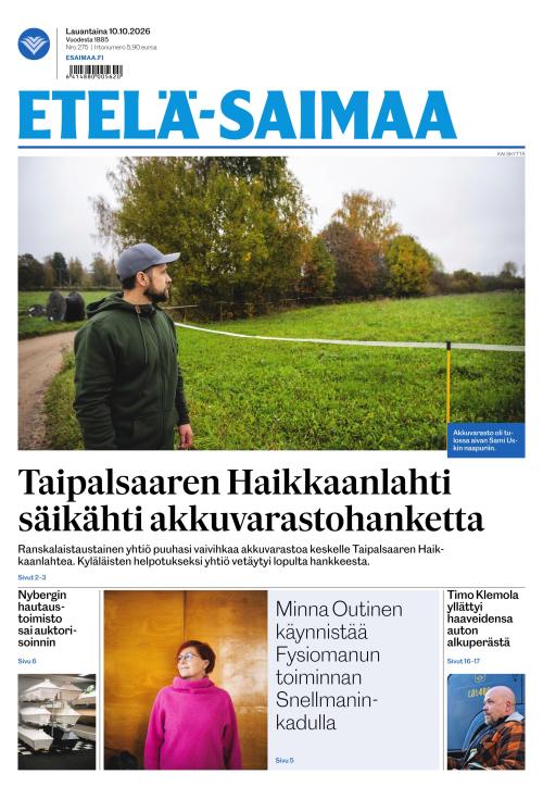 Etelä-Saimaa 10.10.2026