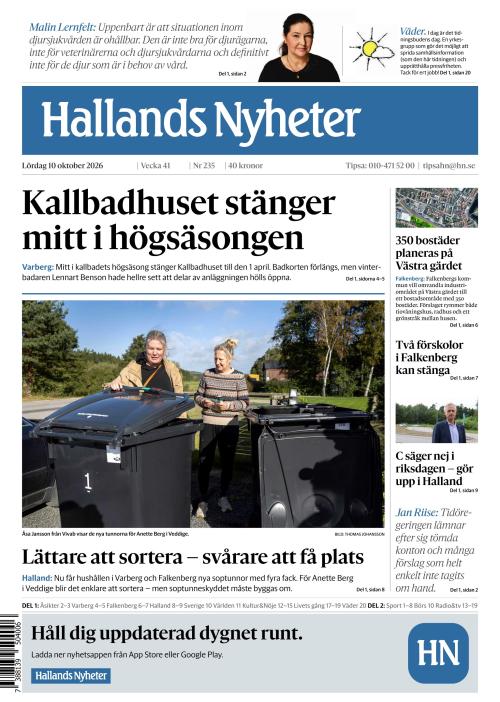 Hallands Nyheter 10.10.2026