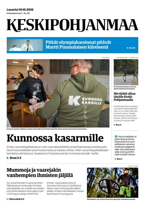 Keskipohjanmaa 10.10.2026