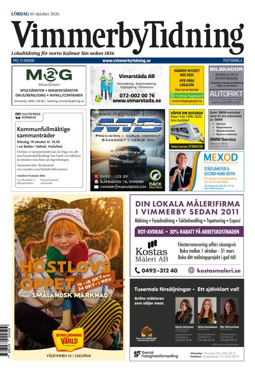 Vimmerby Tidning / Kinda-Posten 10.10.2026