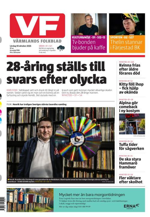 Värmlands Folkblad 10.10.2026