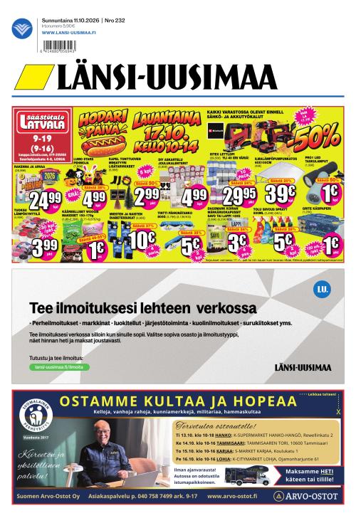 Länsi-Uusimaa 11.10.2026