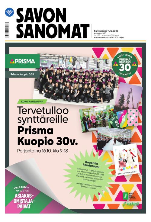 Savon Sanomat 11.10.2026