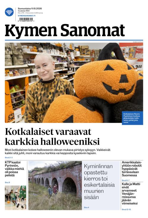 Kymen Sanomat 11.10.2026