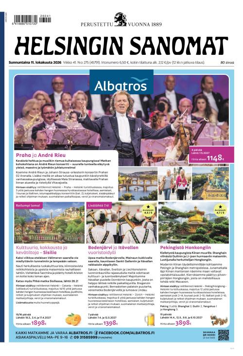 Helsingin Sanomat 11.10.2026