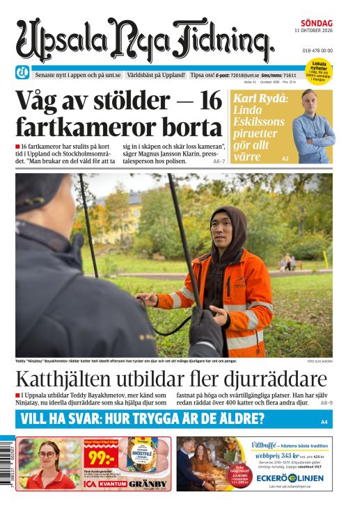 Upsala Nya Tidning 11.10.2026