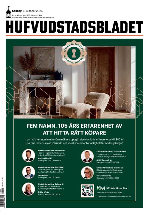 Hufvudstadsbladet 11.10.2026