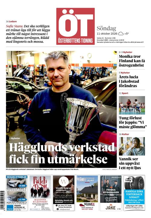 Österbottens Tidning 11.10.2026