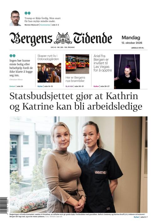 Bergens Tidende 12.10.2026