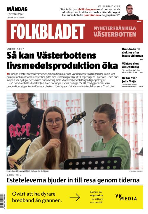 Folkbladet (Västerbotten) 12.10.2026